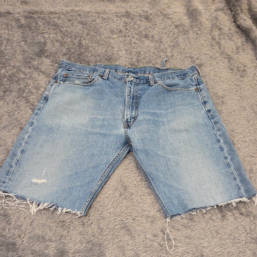 Levi's Light Blue Cutoff Denim Shorts Size 38!